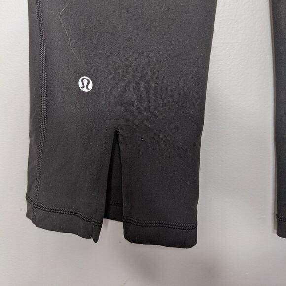 Lululemon Black Gather and Crow Crop Slit Pants 6 - Picture 5 of 7